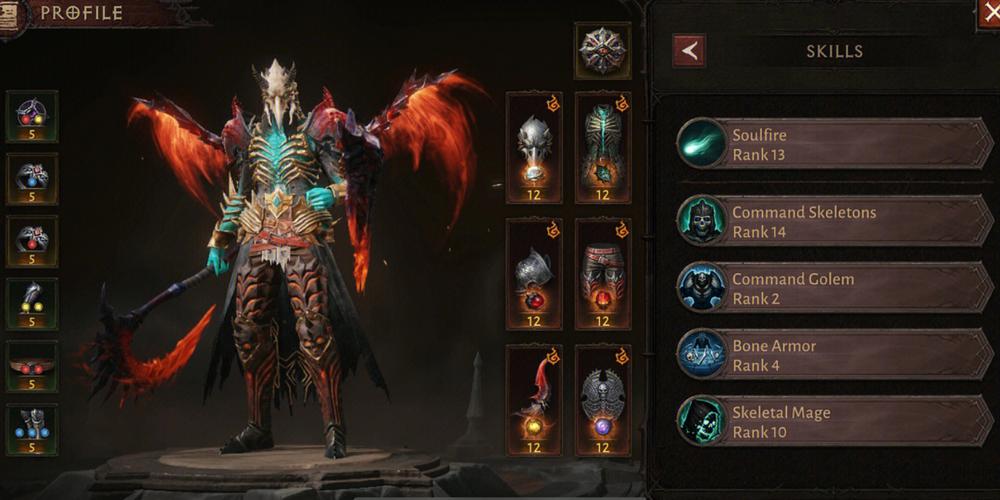 暗黑破坏神不朽死灵法师套装选择，召唤流加点/技能/装备搭配攻略_图片1