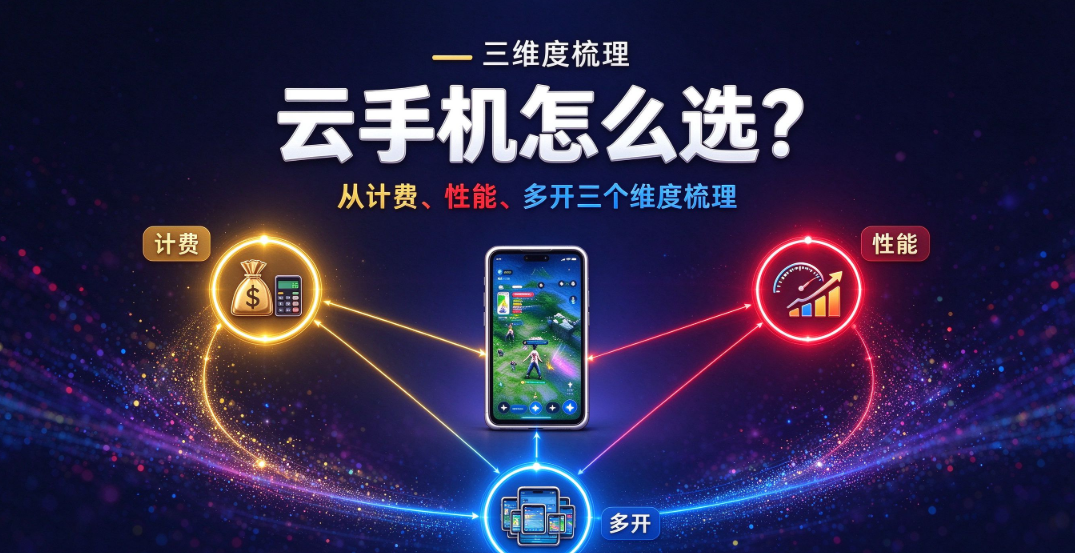 云手机怎么选?从计费、性能、多开三个维度梳理_图片1 云手机怎么选?从计费、性能、多开三个维度梳理_图片1
