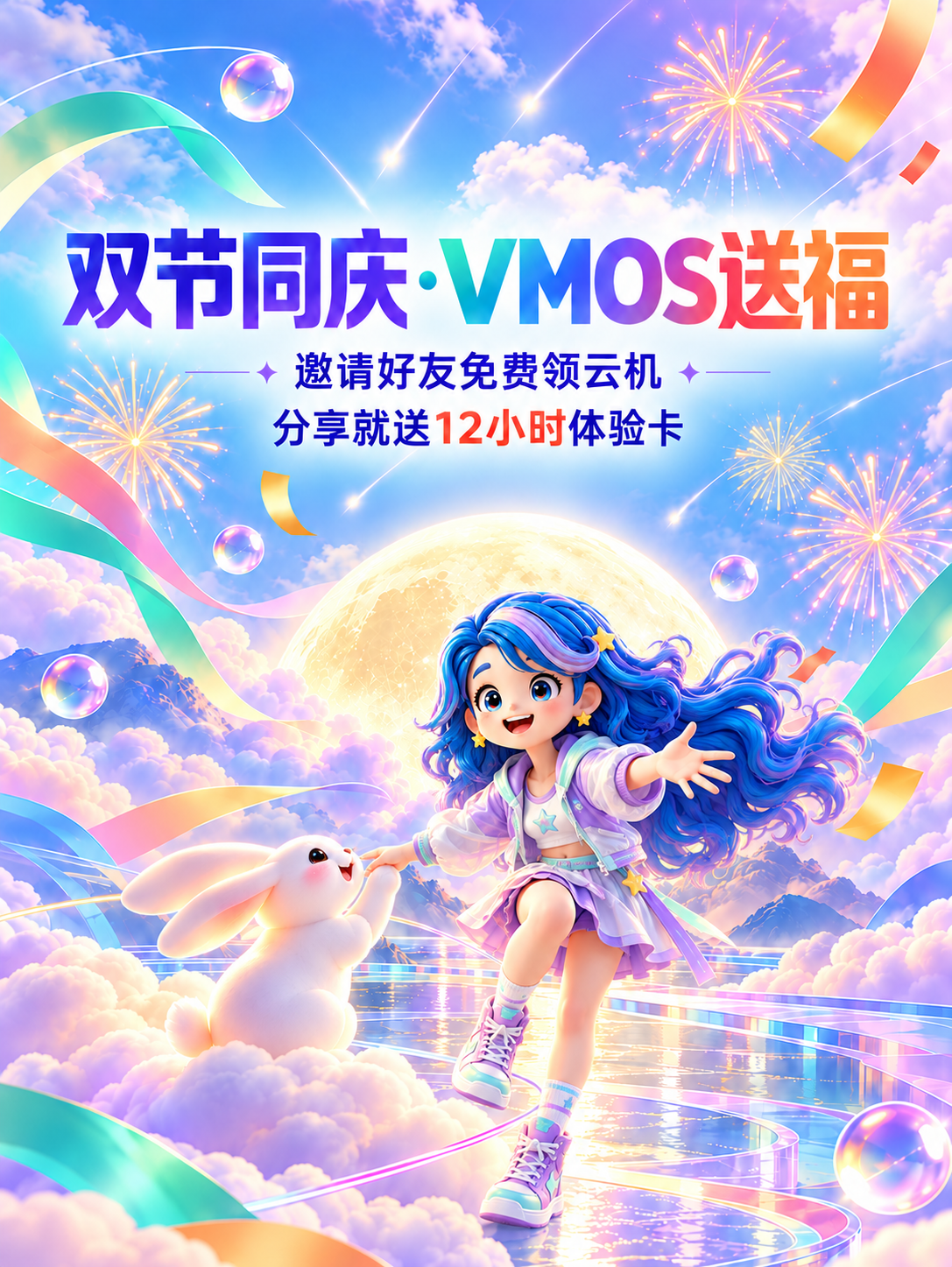 双节同庆・VMOS 送福 | 邀请好友免费领云机 双节同庆・VMOS 送福 | 邀请好友免费领云机